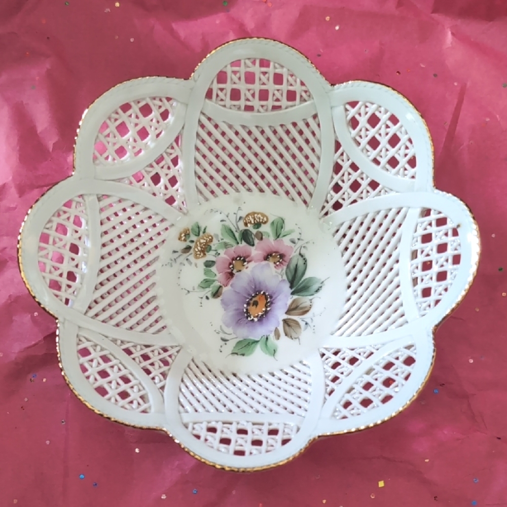 Transylvania Porcelain Floral Bowl